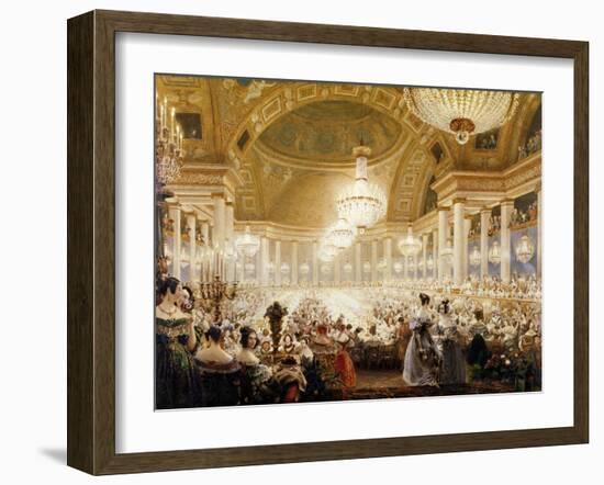 Women Dining at the Tuileries in 1835-Eugène Viollet-le-Duc-Framed Giclee Print