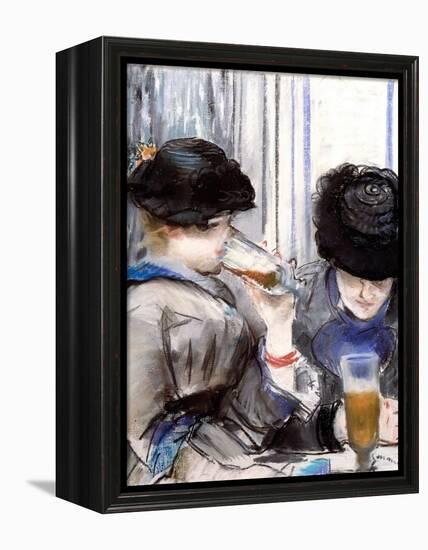 Women Drinking Beer, 1878-Edouard Manet-Framed Premier Image Canvas