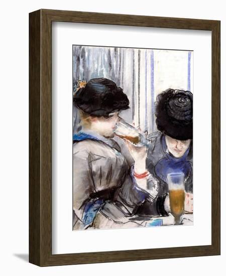 Women Drinking Beer, 1878-Edouard Manet-Framed Giclee Print