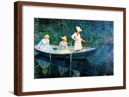 Women Fishing-Claude Monet-Framed Art Print