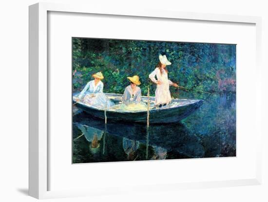 Women Fishing-Claude Monet-Framed Art Print