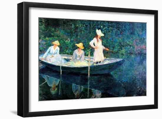 Women Fishing-Claude Monet-Framed Art Print