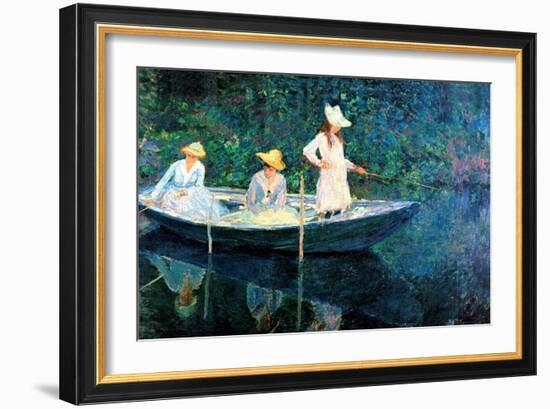 Women Fishing-Claude Monet-Framed Art Print