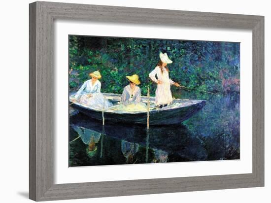 Women Fishing-Claude Monet-Framed Art Print