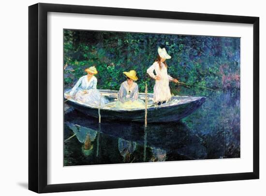 Women Fishing-Claude Monet-Framed Art Print