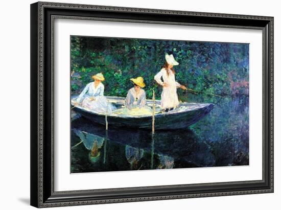 Women Fishing-Claude Monet-Framed Art Print