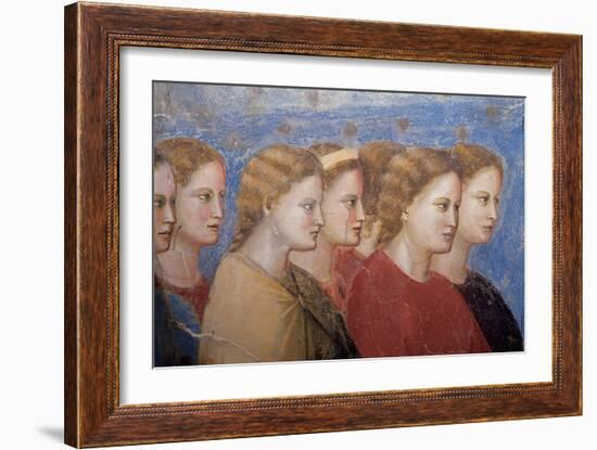 Women, Fresco cycle-Giotto di Bondone-Framed Art Print