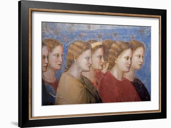 Women, Fresco cycle-Giotto di Bondone-Framed Art Print