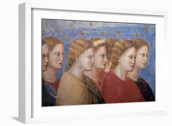 Women, Fresco cycle-Giotto di Bondone-Framed Art Print