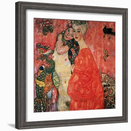 Women Friends, 1916-17 (Destroyed in 1945)-Gustav Klimt-Framed Giclee Print