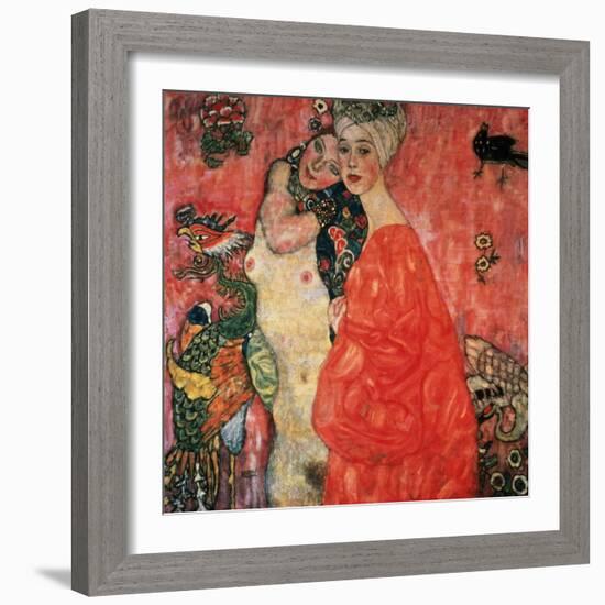 Women Friends, 1916-17 (Destroyed in 1945)-Gustav Klimt-Framed Giclee Print