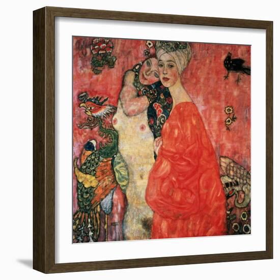 Women Friends, 1916-17 (Destroyed in 1945)-Gustav Klimt-Framed Giclee Print