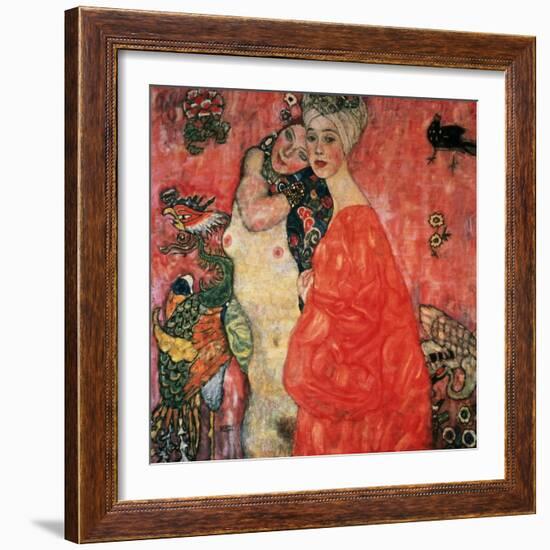 Women Friends, 1916-17 (Destroyed in 1945)-Gustav Klimt-Framed Giclee Print