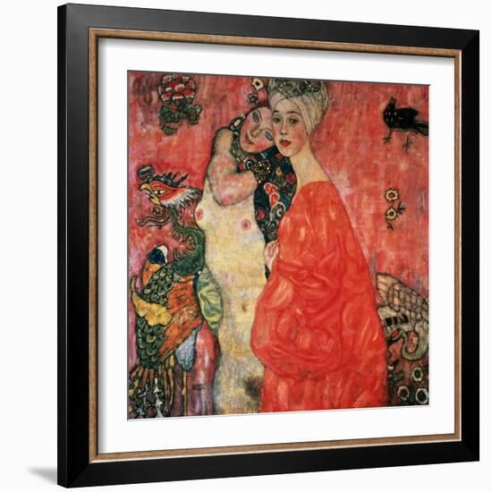 Women Friends, 1916-17 (Destroyed in 1945)-Gustav Klimt-Framed Giclee Print