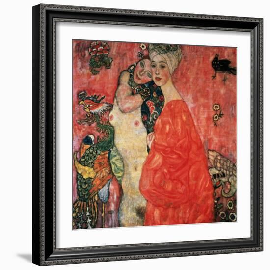 Women Friends, 1916-17 (Destroyed in 1945)-Gustav Klimt-Framed Giclee Print