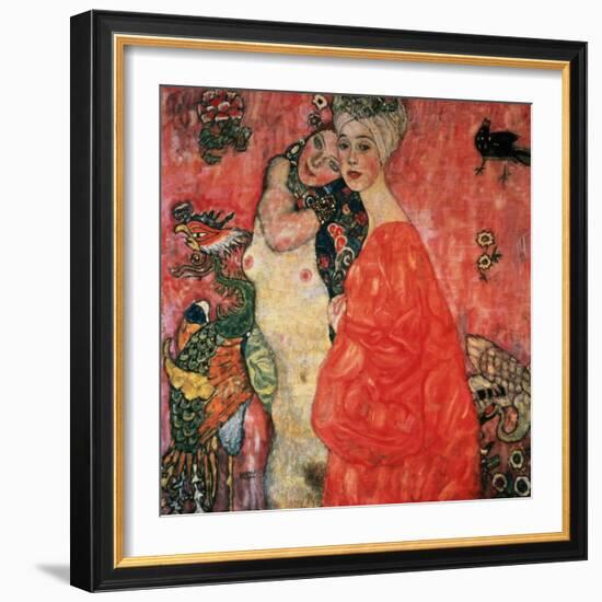 Women Friends, 1916-17 (Destroyed in 1945)-Gustav Klimt-Framed Giclee Print