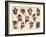 Women from Around the World Mid-Century Tattoo Flash-null-Framed Art Print