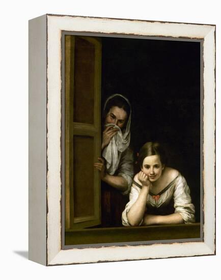 Women from Galicia at the Window, 1655-1660-Bartolome Esteban Murillo-Framed Premier Image Canvas