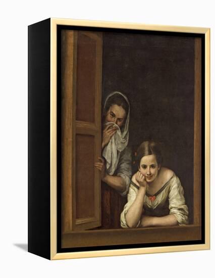 Women from Galicia at the Window, 1670-Bartolome Esteban Murillo-Framed Premier Image Canvas