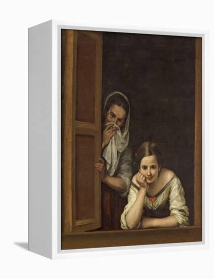 Women from Galicia at the Window, 1670-Bartolome Esteban Murillo-Framed Premier Image Canvas