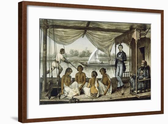 Women from Lony in Sudan from Journal of Travels in Oriental Sudan, 1850-null-Framed Giclee Print