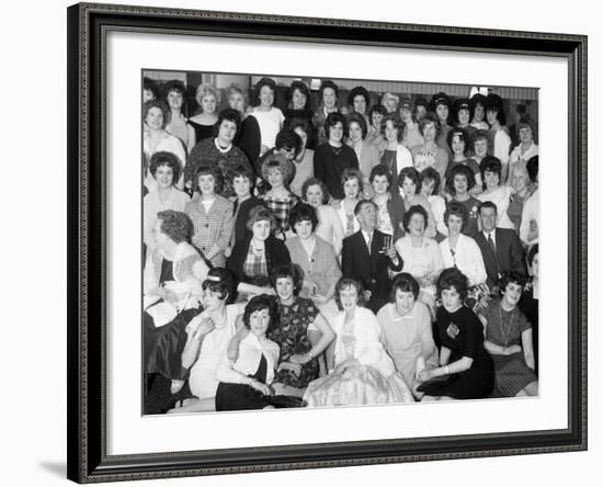 Women from the Ici Doncaster Plant at a Social Gathering, South Yorkshire 1962-Michael Walters-Framed Photographic Print