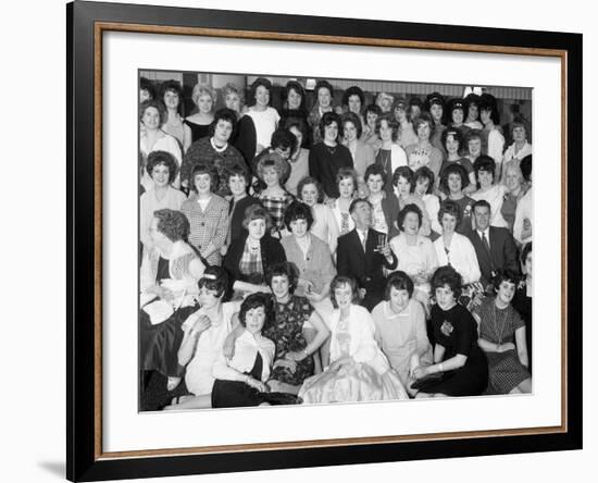 Women from the Ici Doncaster Plant at a Social Gathering, South Yorkshire 1962-Michael Walters-Framed Photographic Print