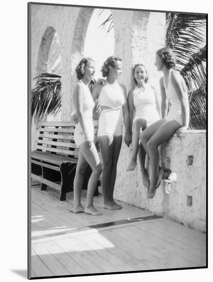 Women Gather Poolside-Philip Gendreau-Mounted Photographic Print