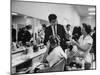 Women Getting Hair Styled in Beauty Salon at Saks Fifth Ave. Department Store-Alfred Eisenstaedt-Mounted Photographic Print