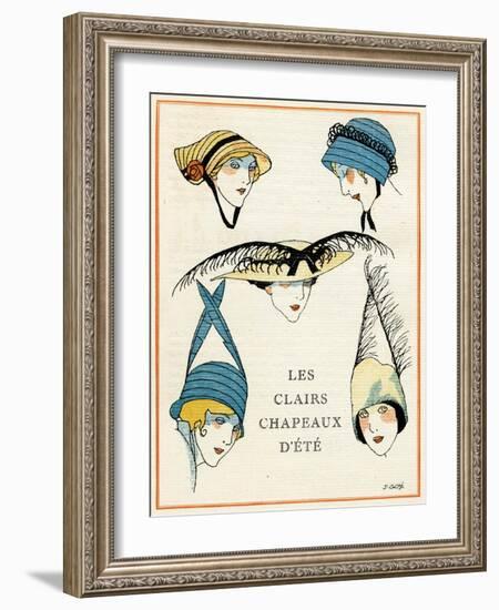 Women Hats 1914-Francisco Javier Gose-Framed Art Print