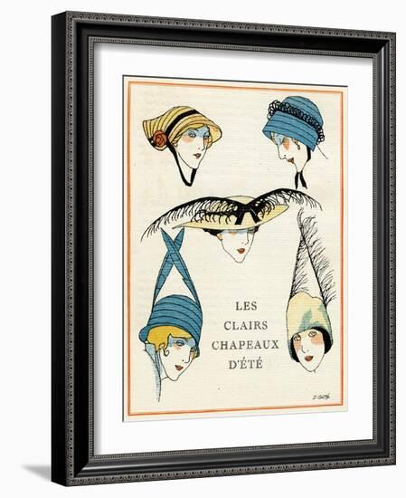 Women Hats 1914-Francisco Javier Gose-Framed Art Print