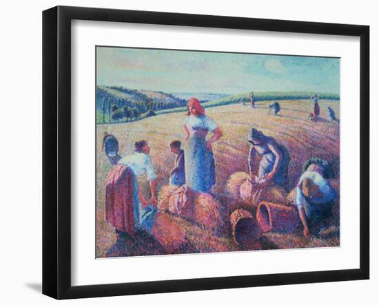 Women Haymaking, 1889-Camille Pissarro-Framed Giclee Print