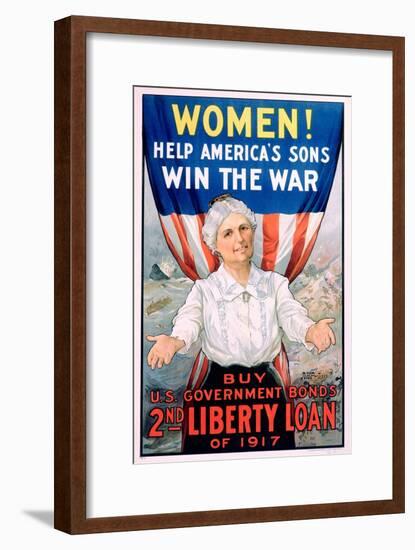 Women! Help America's Sons Win the War-R.H. Porteous-Framed Giclee Print