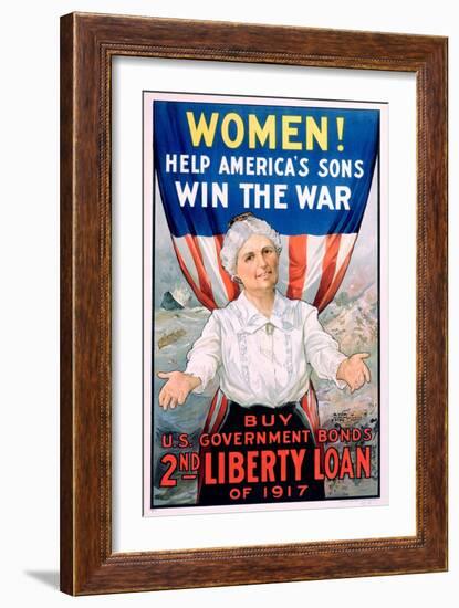 Women! Help America's Sons Win the War-R.H. Porteous-Framed Giclee Print