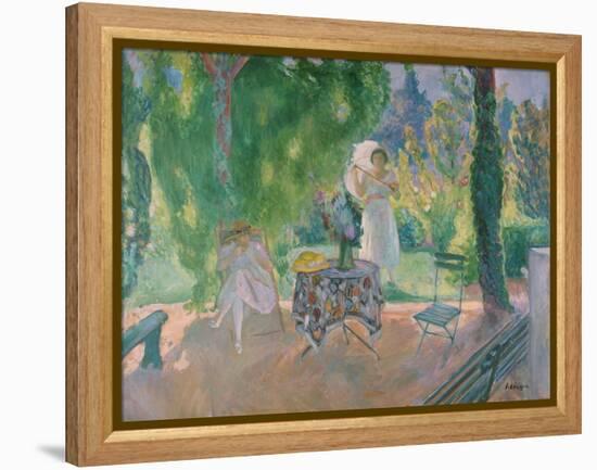 Women in a Garden, C. 1923-Henri Lebasque-Framed Premier Image Canvas