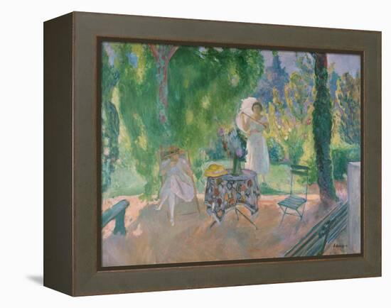 Women in a Garden, C. 1923-Henri Lebasque-Framed Premier Image Canvas