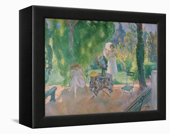 Women in a Garden, C. 1923-Henri Lebasque-Framed Premier Image Canvas