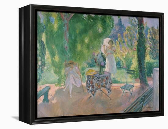 Women in a Garden, C. 1923-Henri Lebasque-Framed Premier Image Canvas