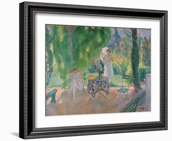 Women in a Garden, C. 1923-Henri Lebasque-Framed Giclee Print