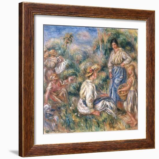 Women in a Landscape, 1912-Pierre-Auguste Renoir-Framed Giclee Print