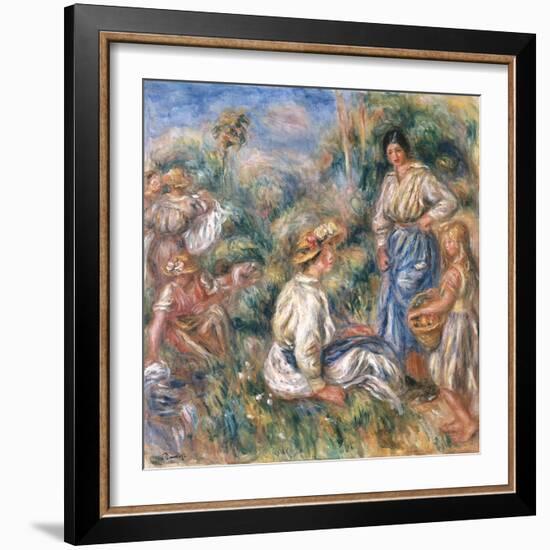 Women in a Landscape, 1912-Pierre-Auguste Renoir-Framed Giclee Print