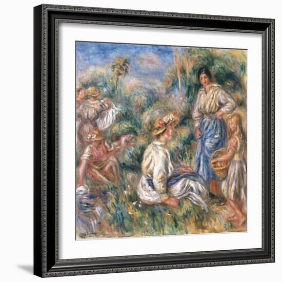 Women in a Landscape, 1912-Pierre-Auguste Renoir-Framed Giclee Print