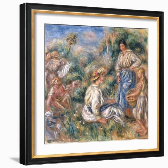Women in a Landscape, 1912-Pierre-Auguste Renoir-Framed Giclee Print