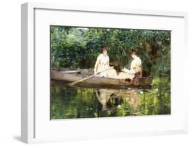 Women in a Rowboat-Francis Coates Jones-Framed Giclee Print
