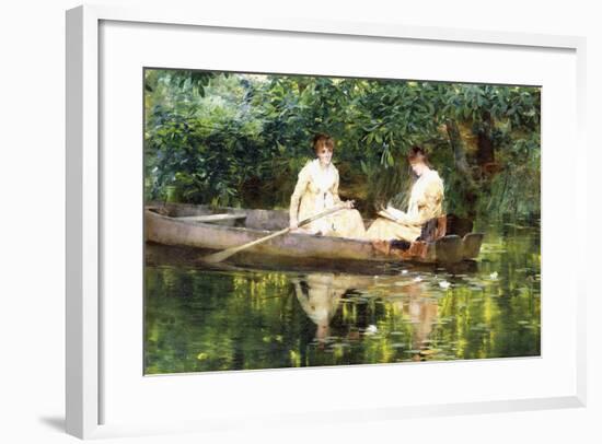 Women in a Rowboat-Francis Coates Jones-Framed Giclee Print