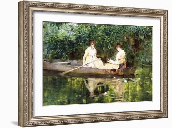 Women in a Rowboat-Francis Coates Jones-Framed Giclee Print