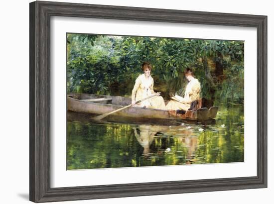 Women in a Rowboat-Francis Coates Jones-Framed Giclee Print
