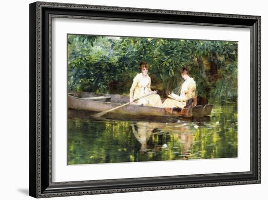 Women in a Rowboat-Francis Coates Jones-Framed Giclee Print