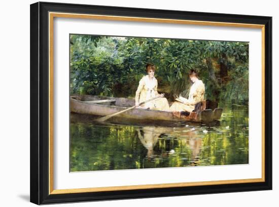 Women in a Rowboat-Francis Coates Jones-Framed Giclee Print