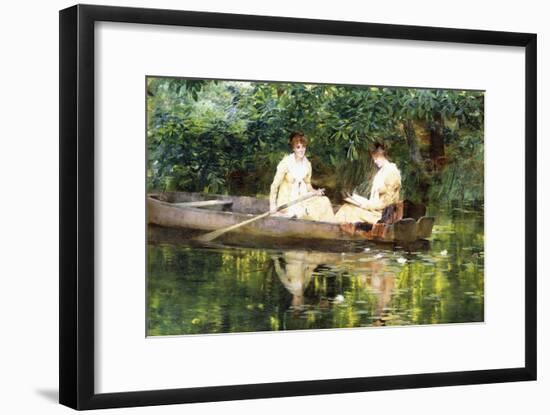 Women in a Rowboat-Francis Coates Jones-Framed Premium Giclee Print
